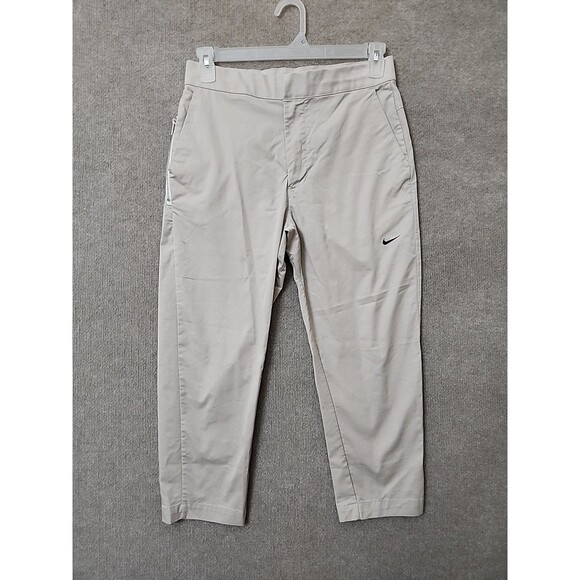 Nike Sportswear Style Essentials Unlined Cropped Pants Mens 30 Beige Golf Gym - Picture 2 of 11